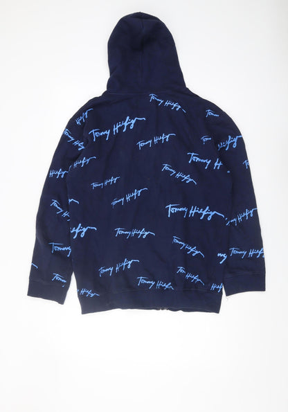 Tommy Jeans Men's XL Blue Full Zip Hoodie