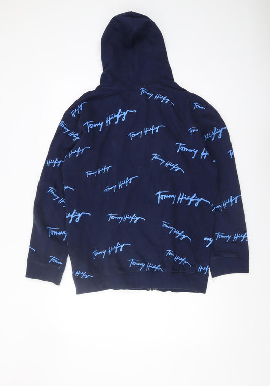 Tommy Jeans Men's XL Blue Full Zip Hoodie