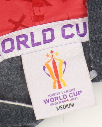 Rugby League World Cup Grey Hoodie M Unisex Full Zip