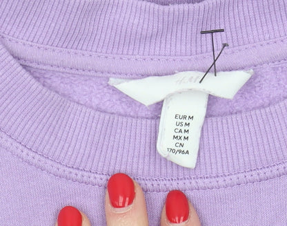 H&M Women's Purple Pullover Sweatshirt Size 12