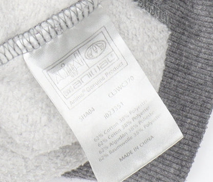 Animal Women's Grey Pullover Hoodie, Size 10, Casual Logo Design