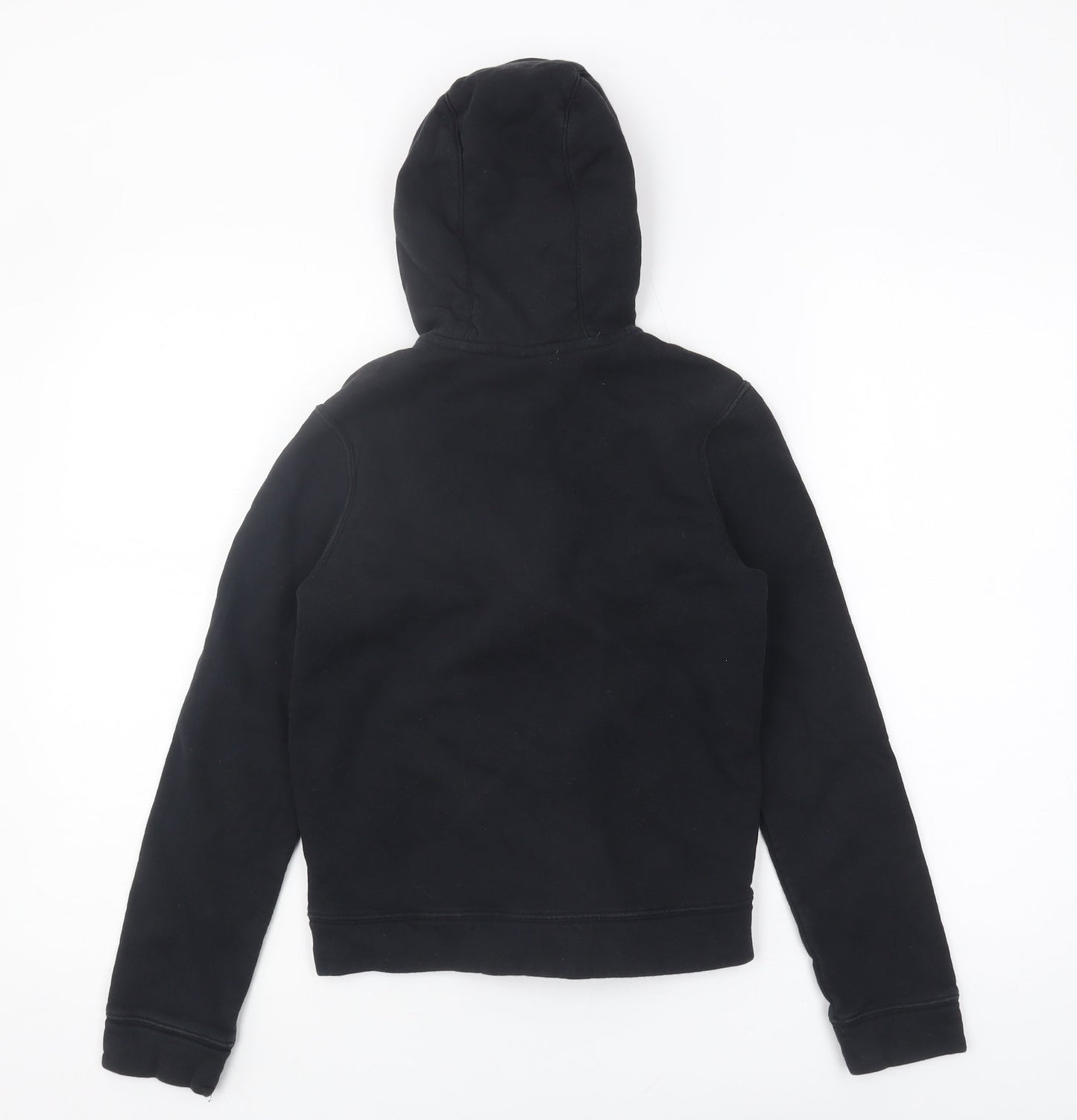 Nike Boys Black Full Zip Hoodie - M, Logo, Casual, Fleece