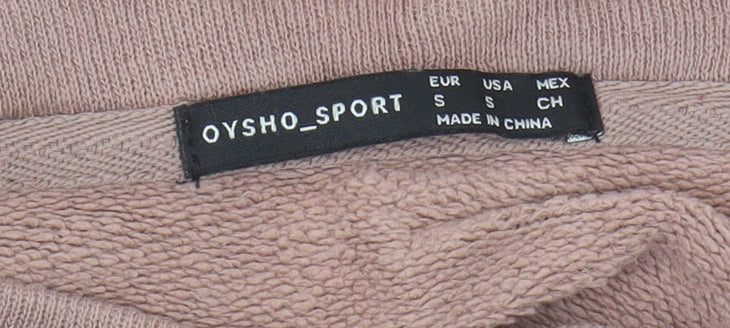 Oysho Women's Brown Cotton Pullover Sweatshirt Size 8