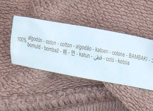 Oysho Women's Brown Cotton Pullover Sweatshirt Size 8