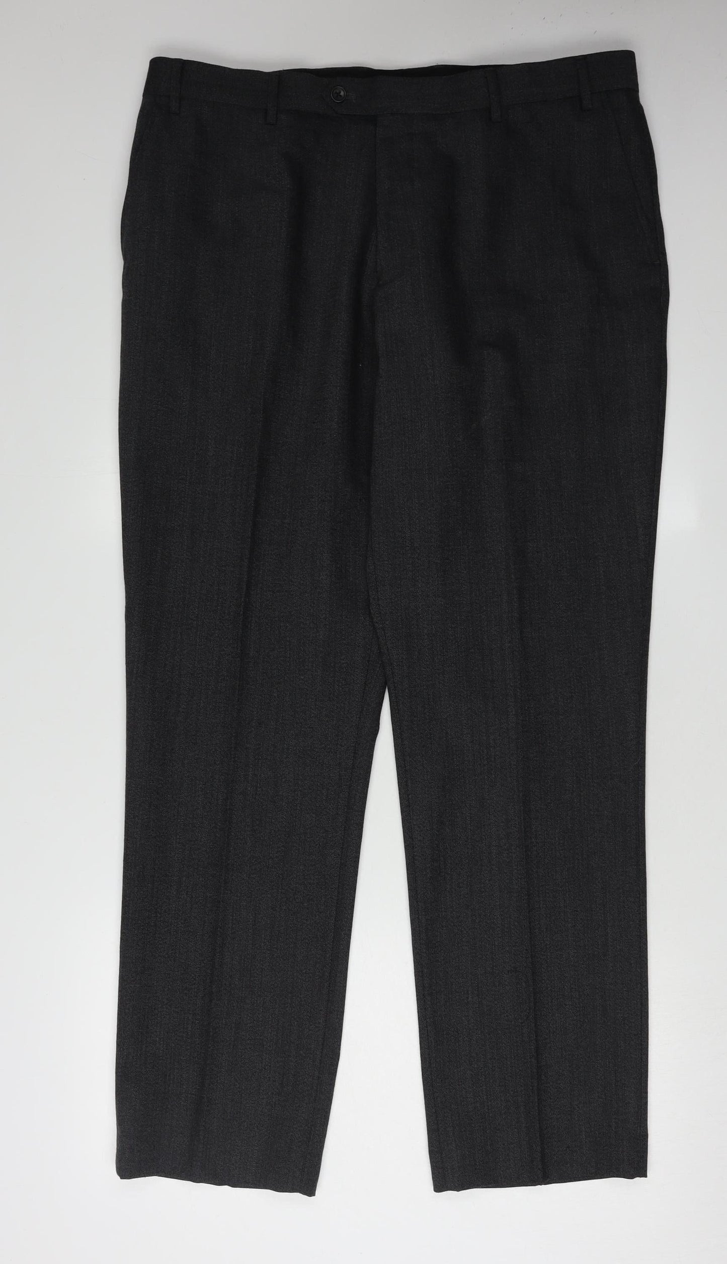 Next Men's Black Dress Pants, Size 38, Wool Blend