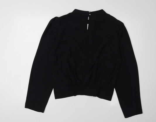 Dorothy Perkins Women's Black High Neck Blouse Size 18