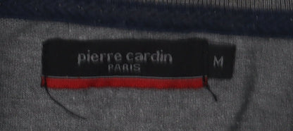 Pierre Cardin Men's Grey Long Sleeve Polo M