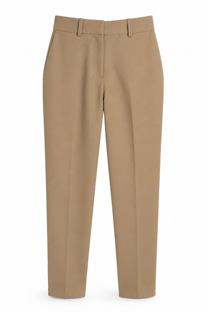 Womens UK Size 8 H&M Regular Fit Casual Beige Trousers
