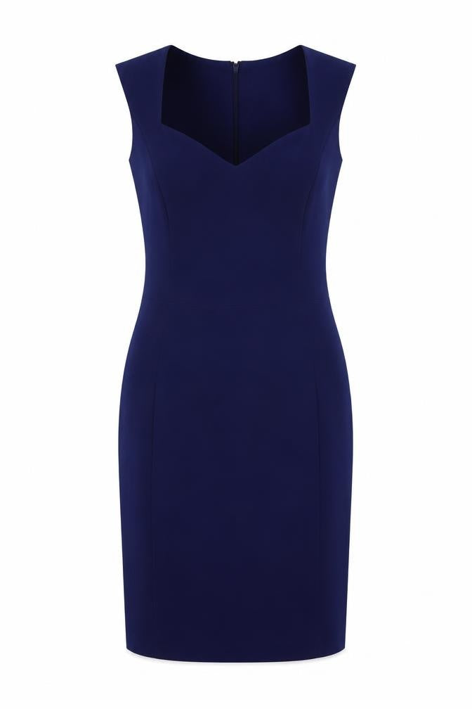 Mango Women's Blue Sheath Dress, Size S, Formal Wear
