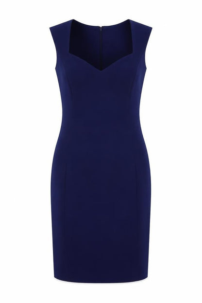 Mango Women's Blue Sheath Dress, Size S, Formal Wear