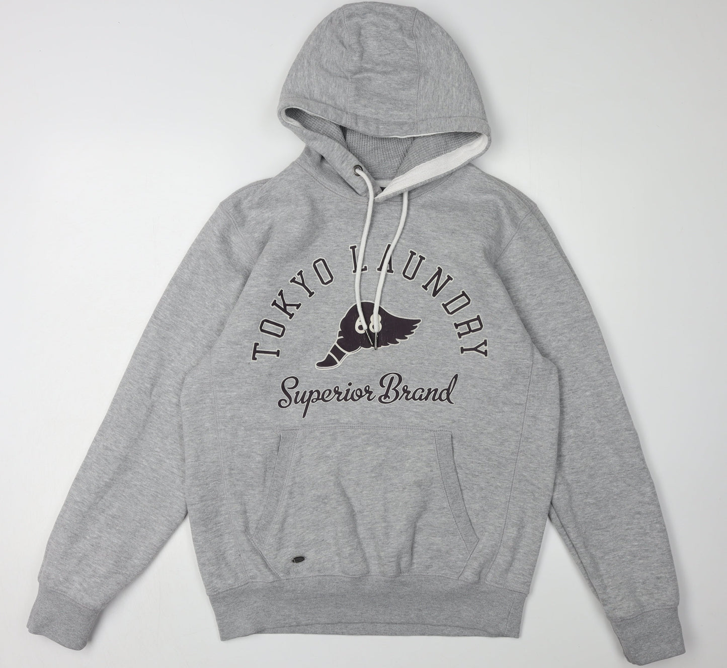 Tokyo Laundry Men's Grey Pullover Hoodie, Size M