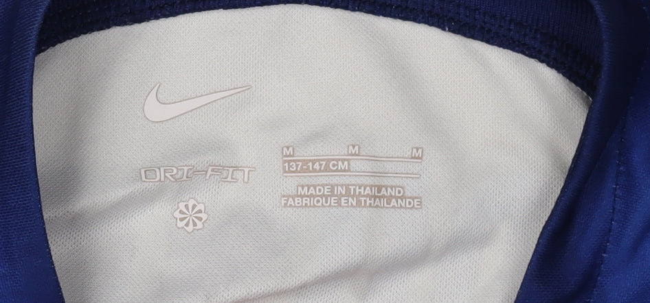 Nike Boys White Football Jersey Short Sleeve Medium