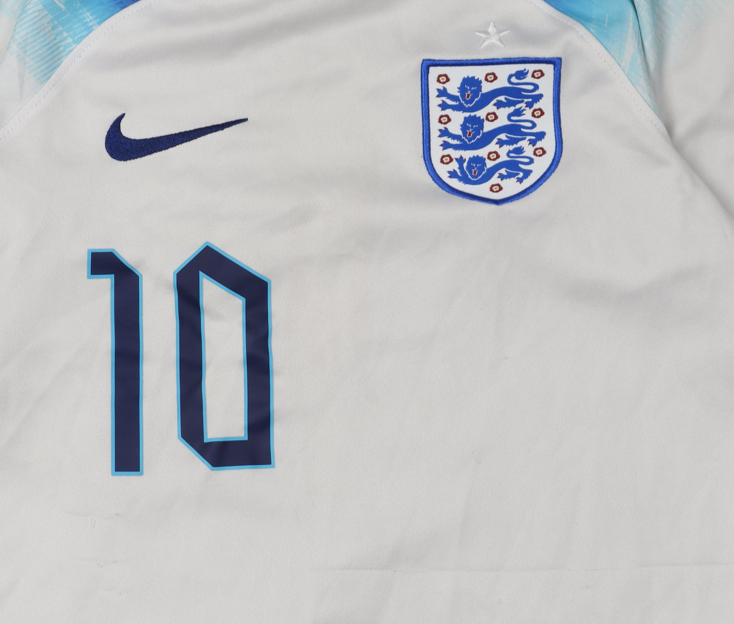 Nike Boys White Football Jersey Short Sleeve Medium
