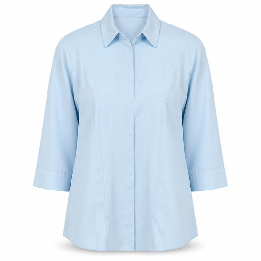 Womens UK Size 16 essence Blue  Blouse