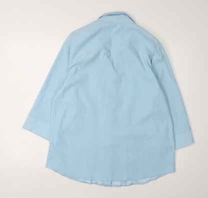 Womens UK Size 16 essence Blue  Blouse