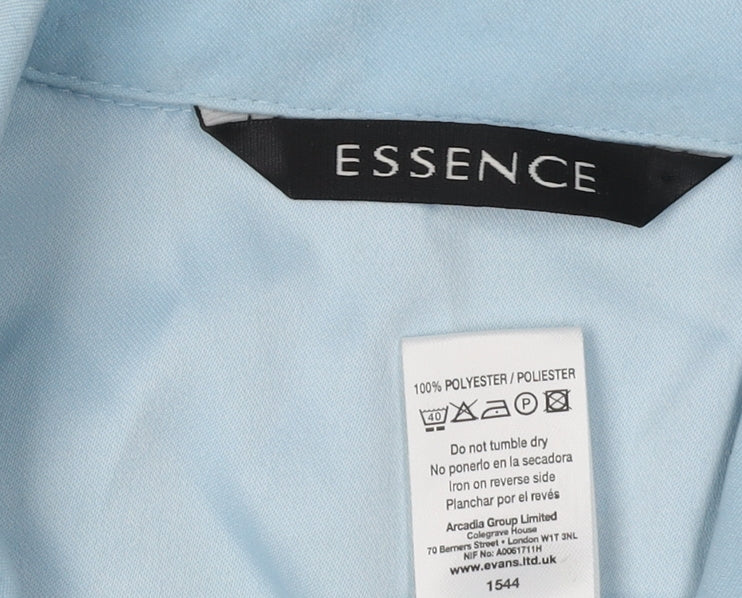 Womens UK Size 16 essence Blue  Blouse