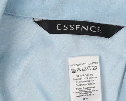 Womens UK Size 16 essence Blue  Blouse