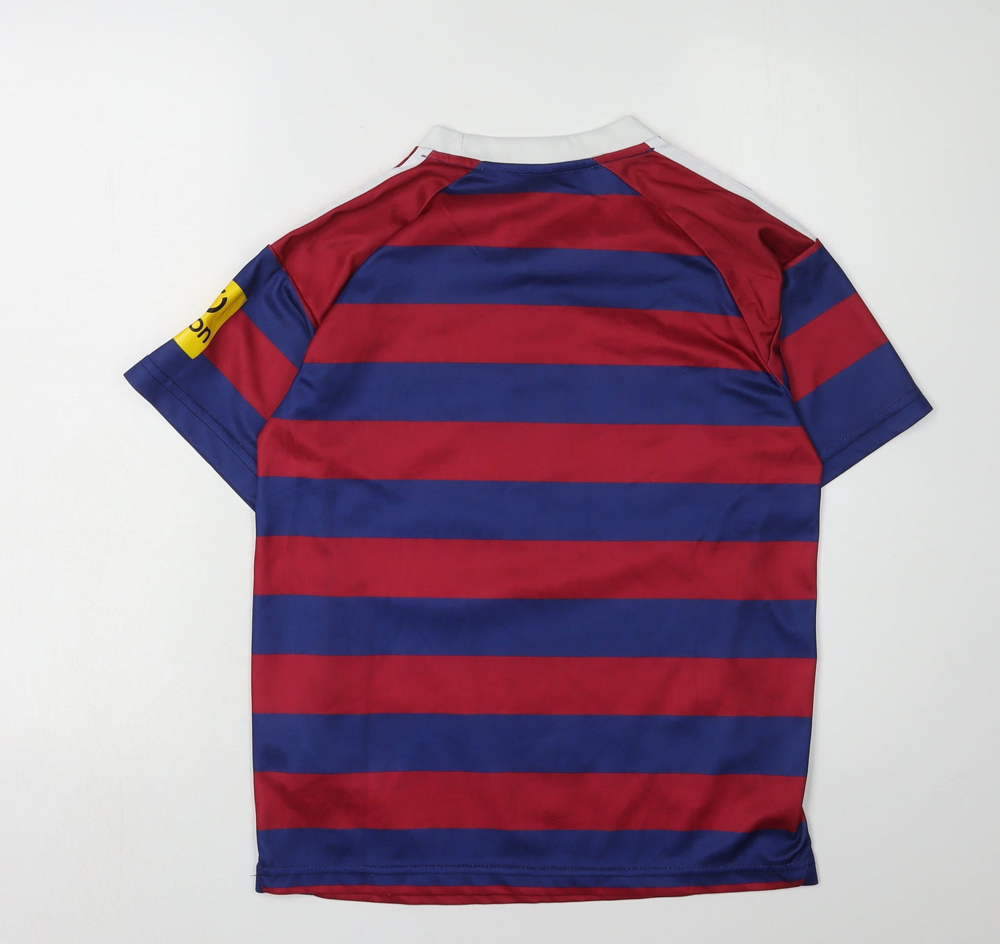 Adidas Boys Multicoloured Striped Jersey T-Shirt, 8 Years