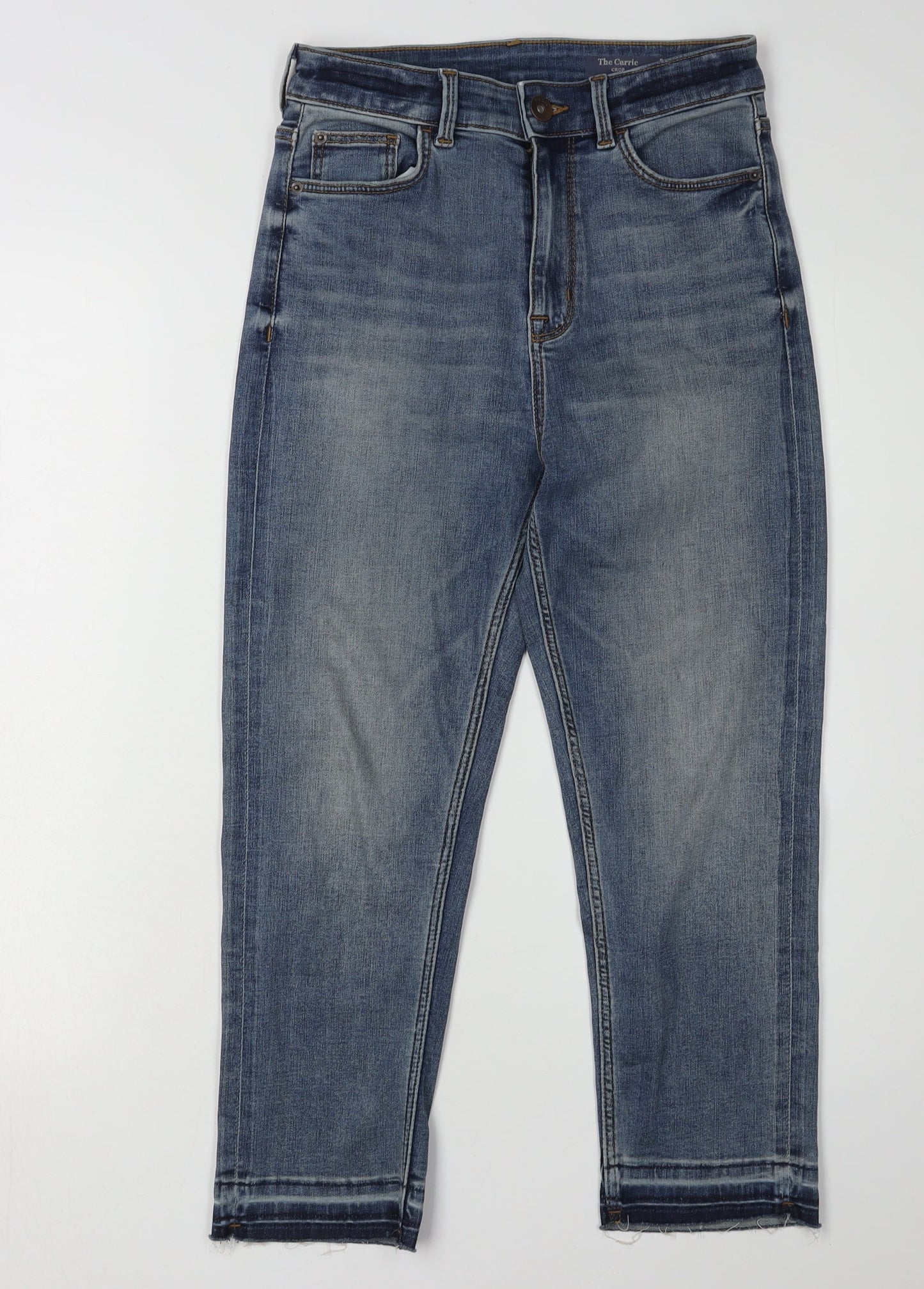 Womens UK Size S Marks and Spencer Regular Fit Straight Blue Jeans