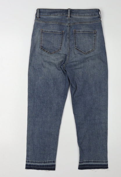 Womens UK Size S Marks and Spencer Regular Fit Straight Blue Jeans