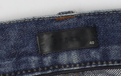 Often Unisex Blue Straight-Leg Jeans, Size 12