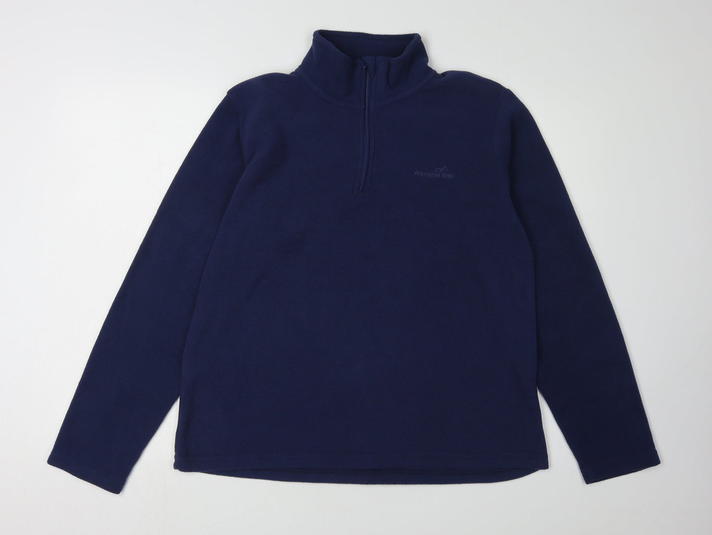Freedom Trail Women's Blue Fleece Pullover Hoodie, Size 14