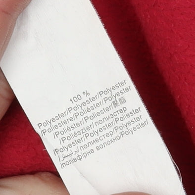 Decathlon Women's Red Mock Neck Fleece Sweatshirt Size 12