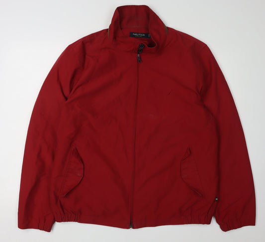 Mens UK Size L Nautica Red Basic Jacket