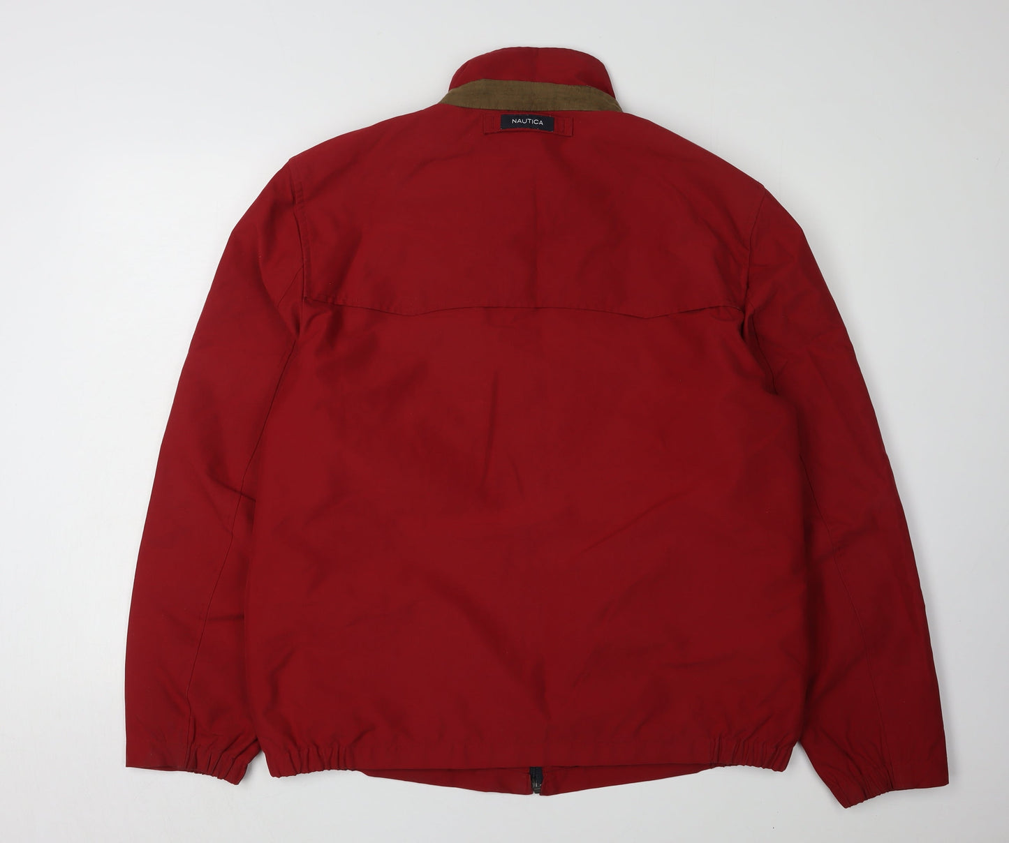 Mens UK Size L Nautica Red Basic Jacket