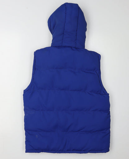 Lee Cooper Boys' Blue Hooded Bodywarmer Jacket 11-12 Years