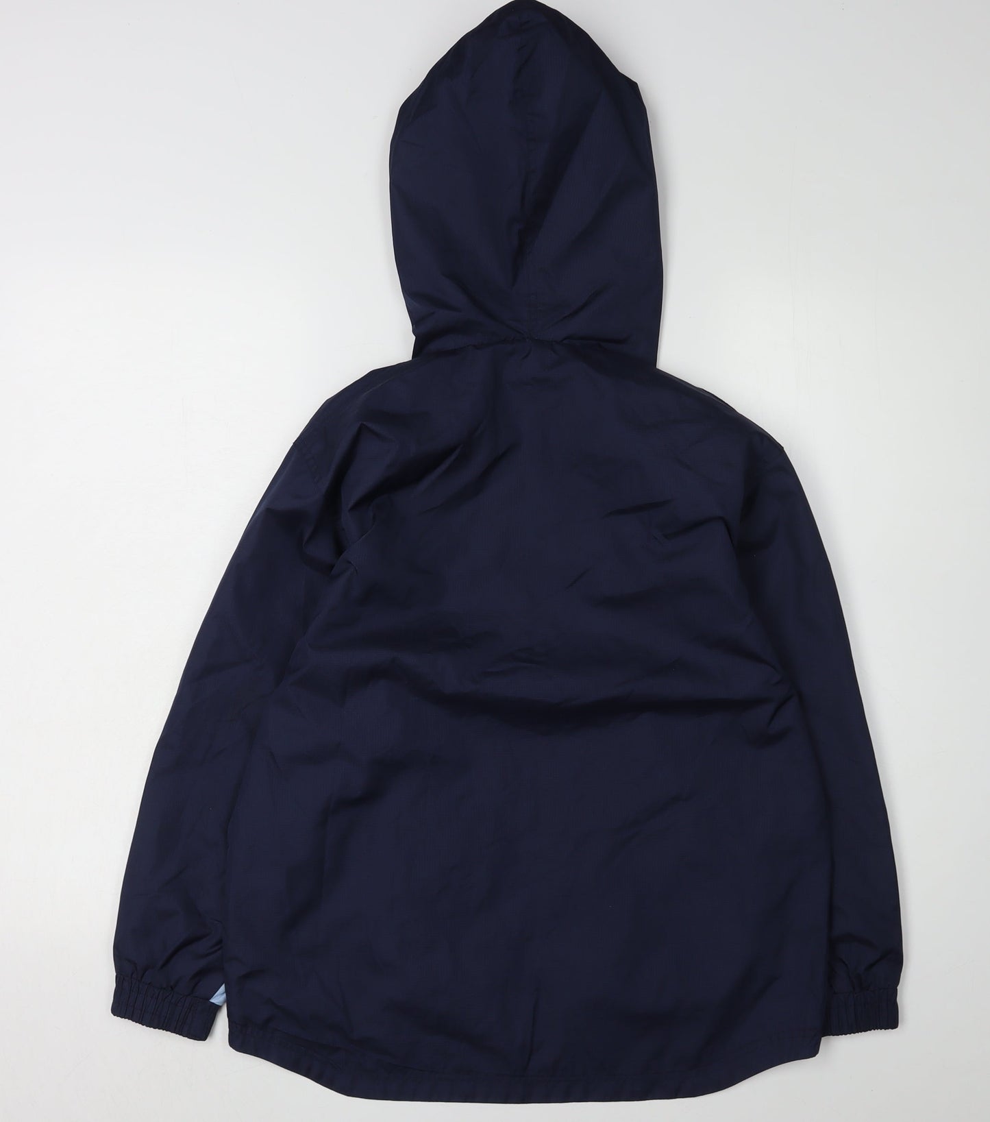 Boys Blue Grey Derby County Football Club Windbreaker Jacket 10-11 Years Hooded Spring