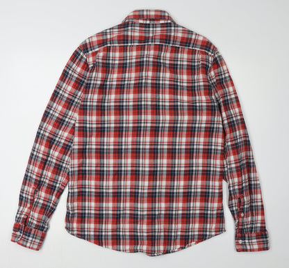 Lee Men's Multicoloured Plaid Button-Up Shirt M