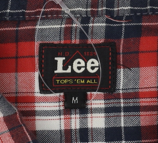Lee Men's Multicoloured Plaid Button-Up Shirt M