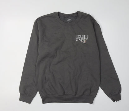 Mens UK Size S NEXT Black Pullover Sweatshirt