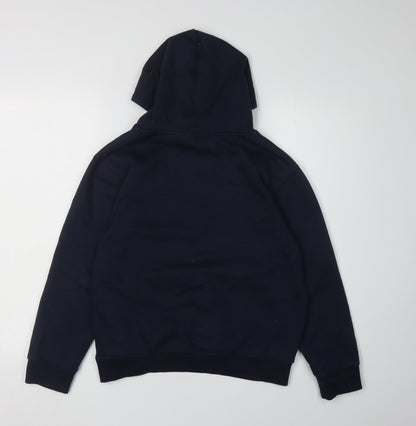 Fluid Boys Blue Pullover Hoodie 13 Years with Graphic Print