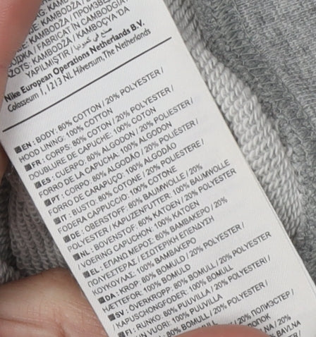 Nike Women's Grey Hoodie Pullover M Hooded Casual