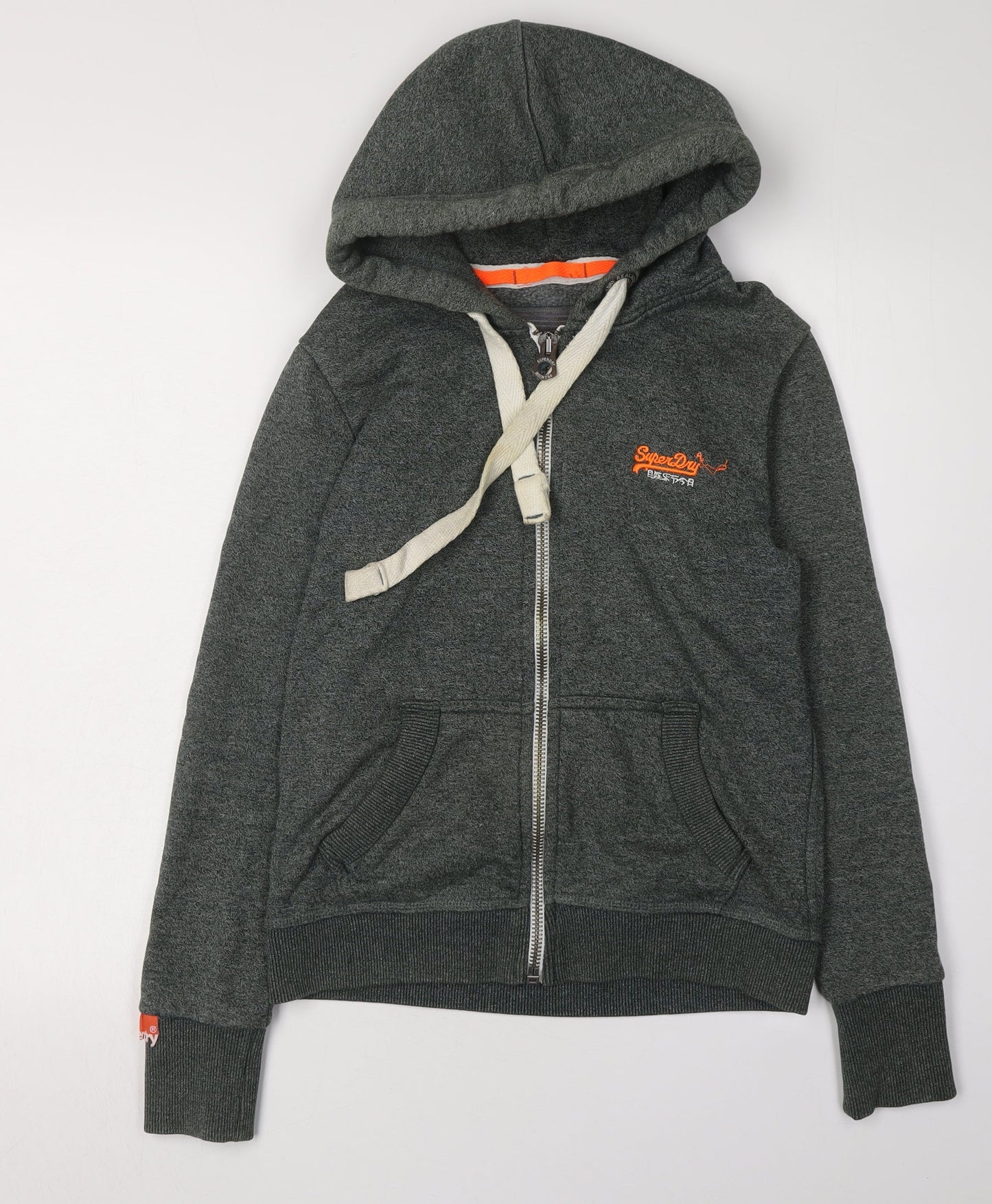 Superdry Women's Grey Full Zip Hoodie XS