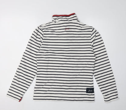 Joules Women's XS Black Striped Sweatshirt, Classic