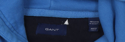 GANT Boys Blue Logo Pullover Hoodie Size 13-14 Years