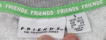Unisex Adults UK Size S FRIENDS Grey Pullover Sweatshirt
