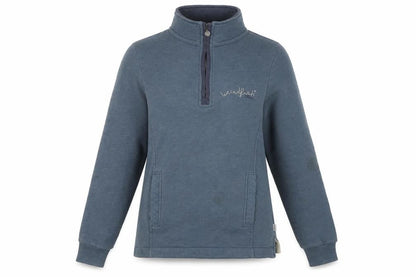 Weird Fish Women's Blue Pullover Sweatshirt Size 8