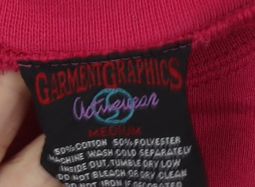 Garmentgraphics Unisex Red Pullover Sweatshirt M