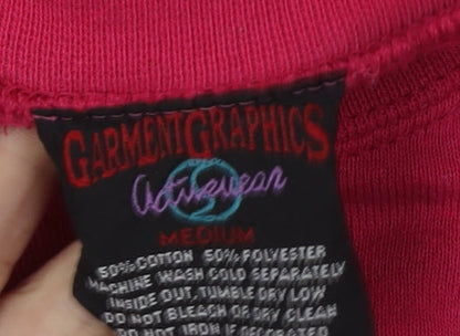 Garmentgraphics Unisex Red Pullover Sweatshirt M