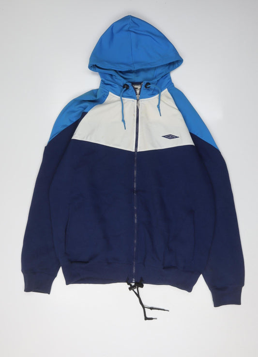 Umbro Men's Multicoloured Full Zip Hoodie L