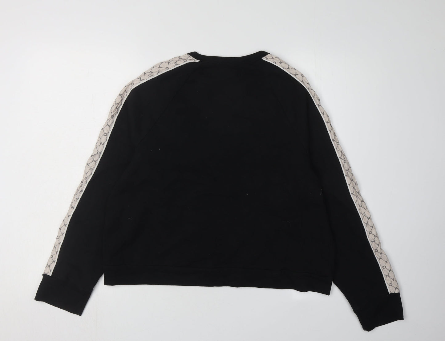 DKNY Women's Black Sweatshirt M - Casual Raglan Sleeve