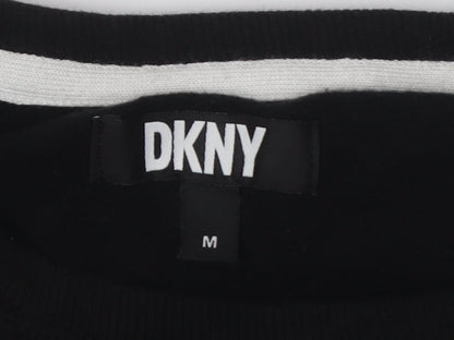 DKNY Women's Black Sweatshirt M - Casual Raglan Sleeve