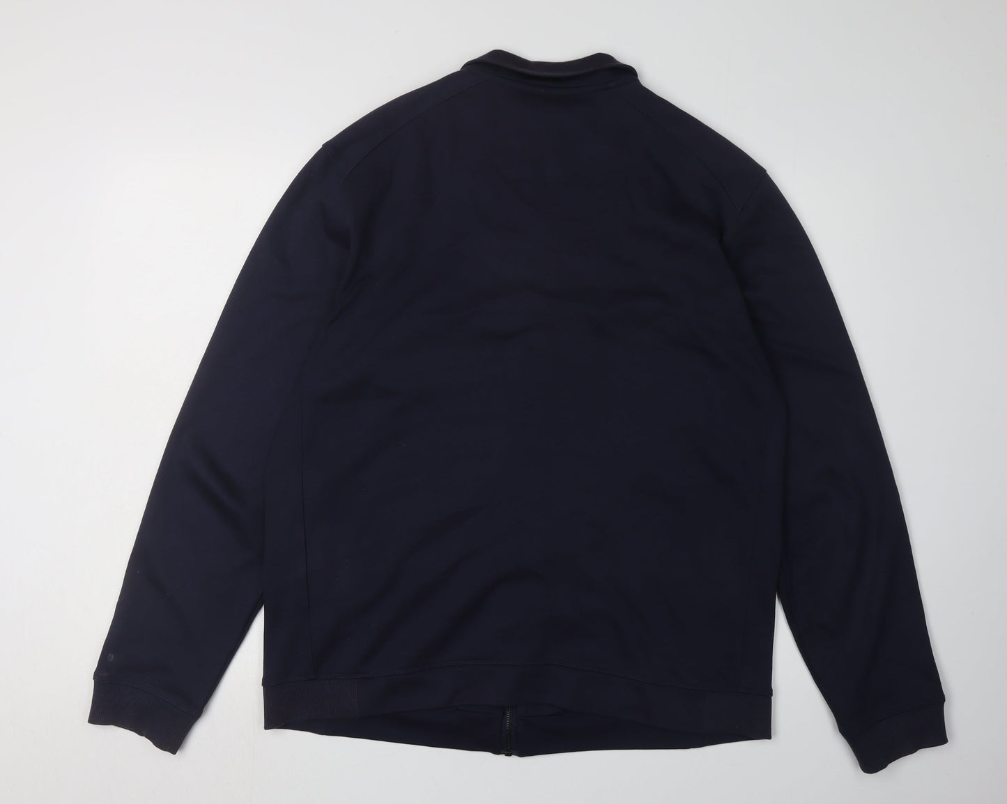 Mens UK Size L Marks and Spencer Black Full Zip Sweatshirt