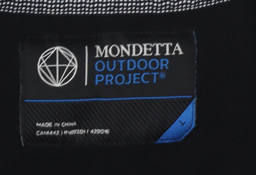 Mondetta Men's Black Fleece 1/4 Zip Sweatshirt L/S