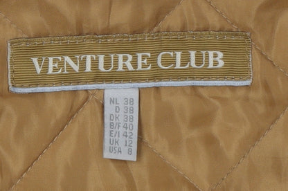 Venture Club Women's Brown Quilted Jacket UK 12