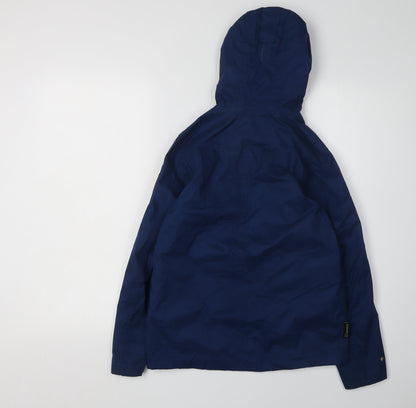 Boys Gelert Blue Hooded Basic Jacket 9-10 Years